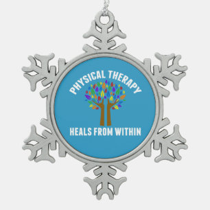 Adorno De Peltre Tipo Copo De Nieve Cita inspiradora hermosa de la terapia física