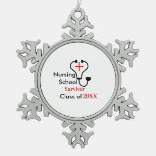 Adorno De Peltre Tipo Copo De Nieve Clase de sobrevivientes de la escuela de enfermerí