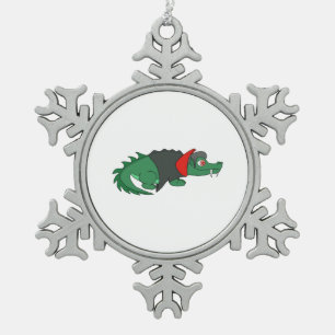 Adorno De Peltre Tipo Copo De Nieve Cocodrilo de vampiros