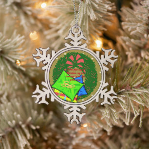 Adorno De Peltre Tipo Copo De Nieve Colección de 12 días de Navidades: Día cinco