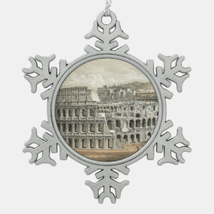 Adorno De Peltre Tipo Copo De Nieve Coliseo romano