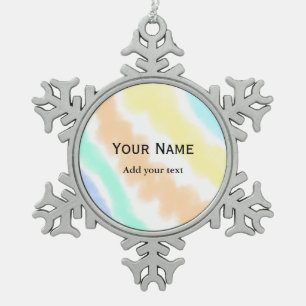 Adorno De Peltre Tipo Copo De Nieve Color mínimo simple de agua Color amarillo rosa