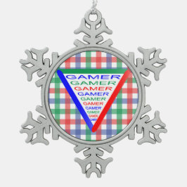 Adorno De Peltre Tipo Copo De Nieve Colores del sistema de juegos para jugadores 3 RGB