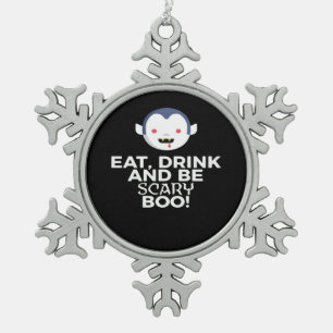 Adorno De Peltre Tipo Copo De Nieve Come Bebe Boo Espeluznante Diseño De Halloween Cre