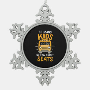 Adorno De Peltre Tipo Copo De Nieve Conductor De Autobuses Tantos Niños