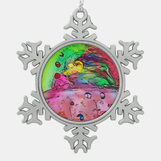 Adorno De Peltre Tipo Copo De Nieve ¡Conseguido asperja?! Ornamento