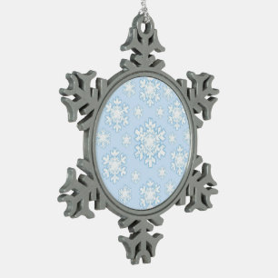 Adorno De Peltre Tipo Copo De Nieve Copo de nieve (azul)