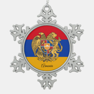 Adorno De Peltre Tipo Copo De Nieve Copo de nieve de Armenia, bandera armenia