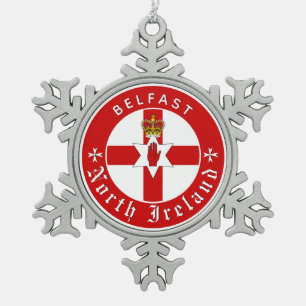 Adorno De Peltre Tipo Copo De Nieve Copo de nieve de Irlanda del Norte, Belfast, bande