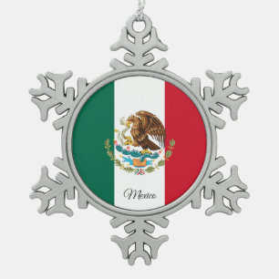 Adorno De Peltre Tipo Copo De Nieve Copo de nieve de México, Bandera de México