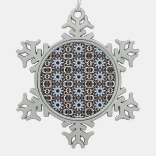 Adorno De Peltre Tipo Copo De Nieve Copo de nieve modelado azul claro
