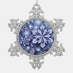 Adorno De Peltre Tipo Copo De Nieve Copos de nieve azules