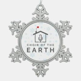 Adorno De Peltre Tipo Copo De Nieve Coro de la Tierra - Vacaciones 2024 -