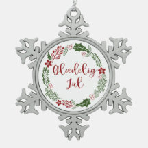 Corona danesa de Navidad, jul de deleite de glæ