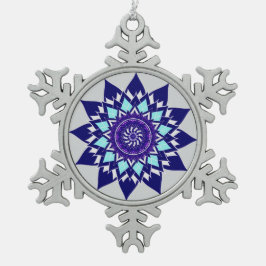 Adorno De Peltre Tipo Copo De Nieve cosmos en blanco y negro