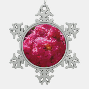 Adorno De Peltre Tipo Copo De Nieve Crepe Myrtle Tree Magenta Floral