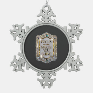 Adorno De Peltre Tipo Copo De Nieve Cristal Elegance