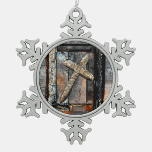 Adorno De Peltre Tipo Copo De Nieve Cruz de la fuerza