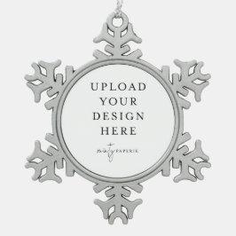 Adorno De Peltre Tipo Copo De Nieve Custom Upload Your Photo