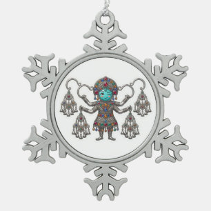 Adorno De Peltre Tipo Copo De Nieve Cute Berber Amazigh Fíbula Khalla Kawaii Pegatina