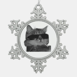 Adorno De Peltre Tipo Copo De Nieve cute cat