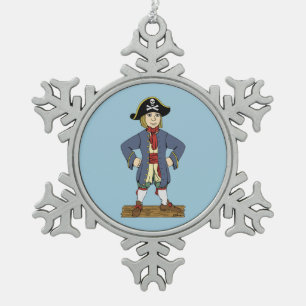 Adorno De Peltre Tipo Copo De Nieve Cute Pirate Lad