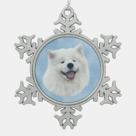 Adorno De Peltre Tipo Copo De Nieve Daisy el samoyed