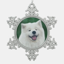 Adorno De Peltre Tipo Copo De Nieve Daisy el samoyed