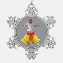 Adorno De Peltre Tipo Copo De Nieve DE/GB Baumschmuck /Christmas tree ornament