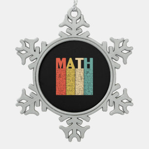 Adorno De Peltre Tipo Copo De Nieve Definición matemática vintage del profesor de mate