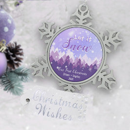 Adorno De Peltre Tipo Copo De Nieve Dejemos que nieve, nieve, la nieve, la navidad
