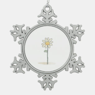 Adorno De Peltre Tipo Copo De Nieve Delicado Ilustracion de margarita - Flor dulce sim