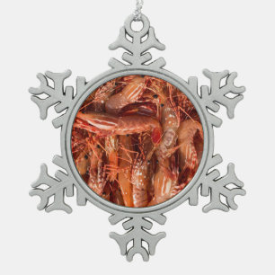 Adorno De Peltre Tipo Copo De Nieve Deliciosos Langostinos