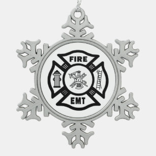Adorno De Peltre Tipo Copo De Nieve Departamento EMT del fuego