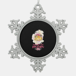 Adorno De Peltre Tipo Copo De Nieve Día De Los Mores Florales De La Madre Del Cerdo De