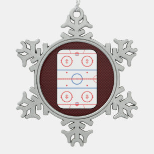 Adorno De Peltre Tipo Copo De Nieve Diagrama de rosado del compañero de juego de hocke