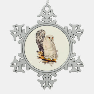 Adorno De Peltre Tipo Copo De Nieve Dibujo de lechuza veneciana