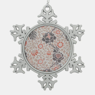 Adorno De Peltre Tipo Copo De Nieve Diseño de arte botánico de William Morris Grafton