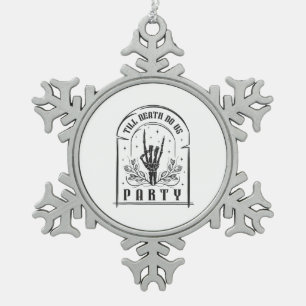 Adorno De Peltre Tipo Copo De Nieve Diseño Retro de Despedida de Soltera 'Hasta que la