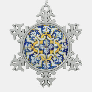 Adorno De Peltre Tipo Copo De Nieve Diseños de mosaicos de Portugal