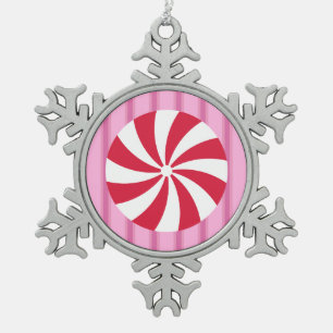 Adorno De Peltre Tipo Copo De Nieve Divertidos y Navidades rosas pimienta dulce