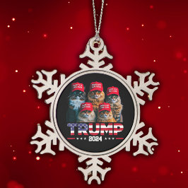 Adorno De Peltre Tipo Copo De Nieve Donald Trump hace que los gatos vuelvan a estar se