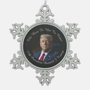 Adorno De Peltre Tipo Copo De Nieve Donald Trump Lo Mejor Es Que Aún No Se Ha Ornament