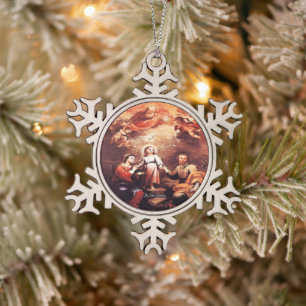 Adorno De Peltre Tipo Copo De Nieve Dos Trinitarias