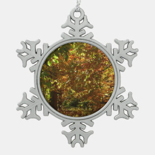 Adorno De Peltre Tipo Copo De Nieve Dosel de Hojas de Otoño II Fotografía de Otoño Ama