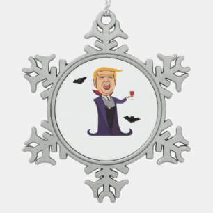 Adorno De Peltre Tipo Copo De Nieve Drácula de Halloween es divertida
