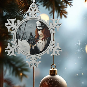 Adorno De Peltre Tipo Copo De Nieve Dragonfly de Steampunk Victorian