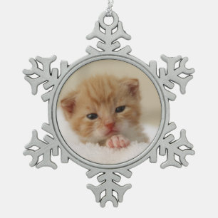 Adorno De Peltre Tipo Copo De Nieve Dulce gatito