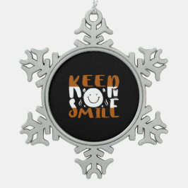 Adorno De Peltre Tipo Copo De Nieve El café sigue sonriendo