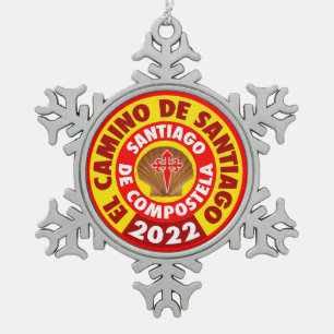 Adorno De Peltre Tipo Copo De Nieve El Camino de Santiago 2022